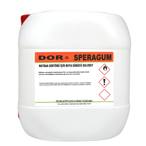 DOR SPERAGUM – Matbaalar İçin Merdane Temizlik Solventi